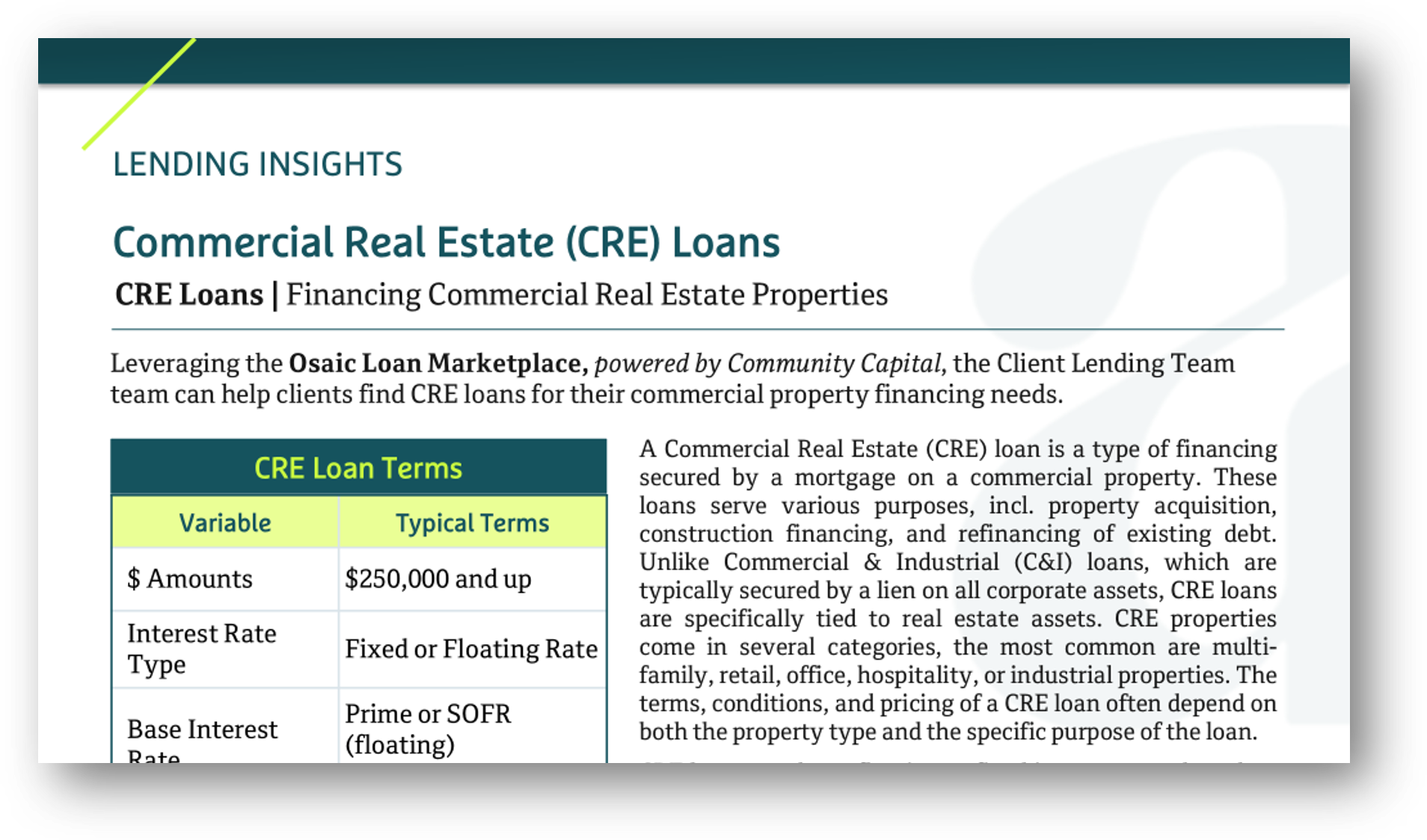 Osaic - CRE Education